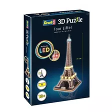 Quebra Cabeça 3d Puzzle Torre Eiffel Com Led Revell 00150