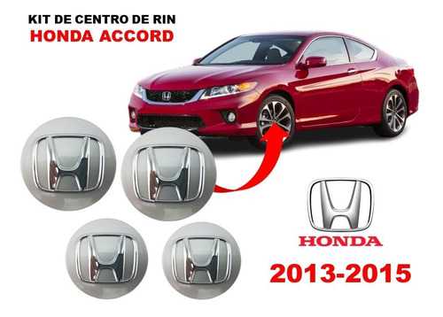 4 Centros De Rin Honda Accord 2013-2015 Foto 2