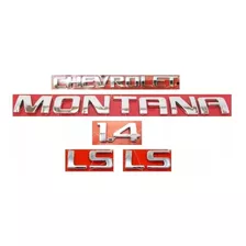 Emblemas Chevrolet Montana 1.4 + Lateral Ls 2009 À 2015