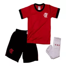 Conjunto Camiseta Short Infantil Flamengo Menino Masculino