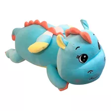 Pelúcia Dragão Azul Squish Pals 100cm Colecionável Toyng