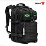 Mochila Tatica 50l Grande Militar Impermeavel Reforçada Resistente Viagem Cor Preto Liso