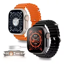 Kit 2 Relógios Smartwatch Ultra 9 Lançamento 49mm C/ Gps Nfc