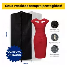 Kit 2 Capas Para Vestido De Noiva Madrinha Festa Longo