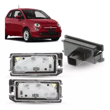 Par Lanterna Luz De Placa C/led Fiat 500 Conector Quadrado