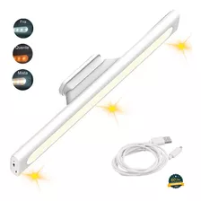 Luminária Sobrepor Led Slim 3 Modos S/fio Recarregável Barra Cor Branco Voltagem 110v/220v