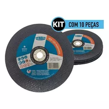 Kit 10 Disco Corte Inox 9 Basic 230 X 1,9 X 22,23 Tyrolit Cor Cinza-escuro