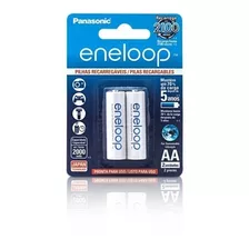 Pilha Recarregável Eneloop Panasonic Aa C/ 02