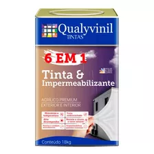 Pintura E Impermeabilizante 18 L Blanco 6 En 1 Qualyvinil