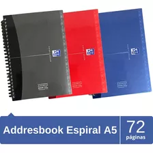 Cuaderno De Espiral Addressbook Oxford 72 Hojas A5