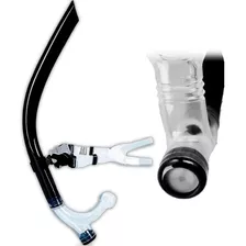 Snorkel Tubo Para Natación Buceo Frontal Con Válvula Negro