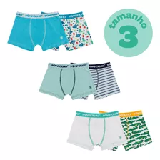 Cueca Infantil Masculina Pimpolho Algodão Kit C/02| 03 Anos