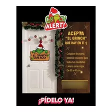 Colgador De Puerta Navideño Del Grinch