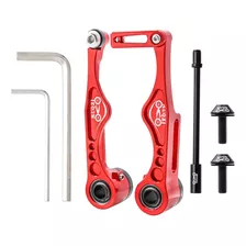 Pinza De Freno Bike Mountain Bmx Linear Pull V Roja 109 X 42