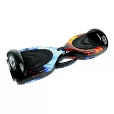 Hoverboard Bluetooth Led Colorido Skate Elétrico Com Alça Cor Fogo E Água