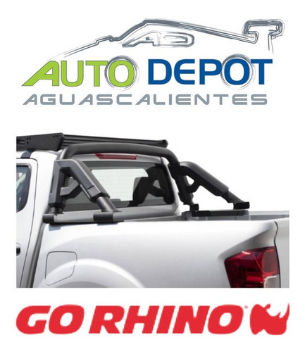 Roll Bar Gr Nissan Np300 Frontier 2016 - 2023 Go Rhino Negro Foto 2