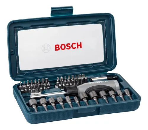 Kit Puntas Y Tubos Bosch Enc 1/4 Destornillador 46pz Dgm