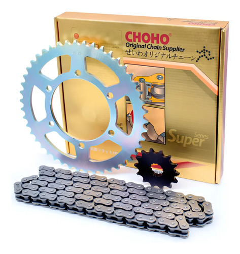Kit Arrastre Akt Tt Ds200 Ds 200 Reforzado Choho Original Plateado