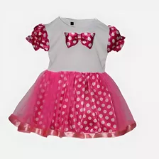 Vestido Mesversário Minnie Rosa