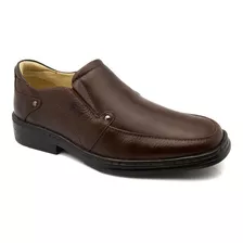 Sapato Masculino 910 Em Couro Floater Café Doctor Shoes Doct