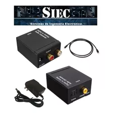 Convertidor Audio Digital Optico A Rca Con Adaptador Y Cable
