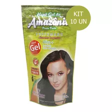 Kit C/ 10un Henê Da Amazônia Em Gel Preto Forte 180g