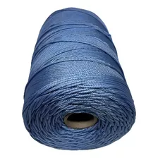 Corda Trançada 3,5mm (seda) Cordaville - Rolo Com 149 Metros Cor Azul Safira