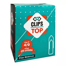 Clips Metálicos Prendedor Para Papel 4/0 400 Unidades