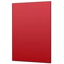 Lamina De Acrilico Rojo Transparente De 3 Mm De 122 X 244 Cm