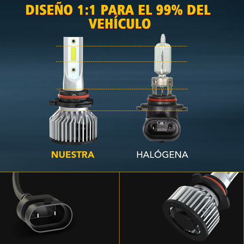 Para Jeep Liberty2008-2012 4x Led Faro Delantero 4 Bombillas Foto 4