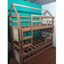 Cama Cucheta Con Marinera Forma Casita 