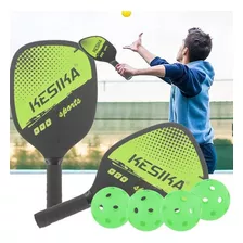 Raquete Pickleball Kit C/2 Raquete C/4 Bolas+bolsa De Brinde