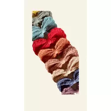 Hebilla Francesa Con Moño Tejido Al Crochet En Colores