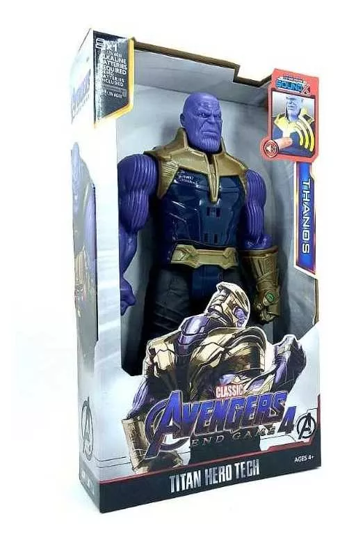 Boneco Thanos Articulado Com Luz E Som 30 Cm Unidade