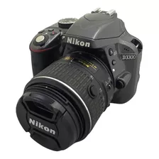 Camera Nikon D3300 C/ 18-55mm Prata Seminova 13250 Cliques