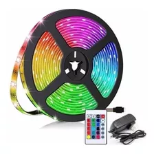 Cinta Led Rgb Multicolor X 5mts Con Control Remoto