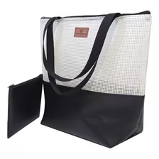 Bolsa De Praia Com Necessaire - Cor Branco