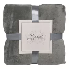 Frazada Polar Fleece Térmica - 2 Plazas - 3angeli Color Grey