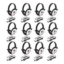 Auriculares Califone 2810-pa Listening First Stereo Panda Motif - Pack Of 12