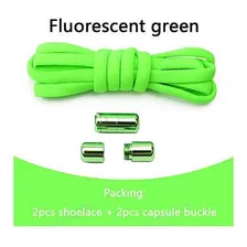Pasador Zapatilla Elástico Seguro Verde Fluorescente D944