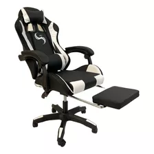 Silla Gamer Posapiés Escritorio Cuero Sintético Ergonómica