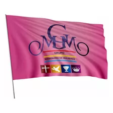 Bandeira Grupo Missionário De Mulheres Quadrangular 1x1,45m