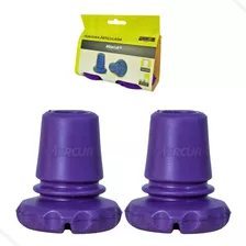 Ponteira Articulada Mercur 1 Par Modelo 3/4 P/ Muletas Cor Roxo