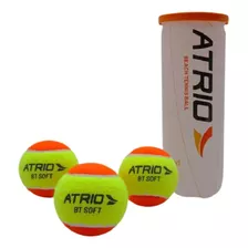 Kit 3 Bolas Beach Tennis Profissional Itf Soft Original