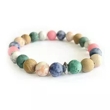 Pulsera Multicolor Mate Con Dije Vigor