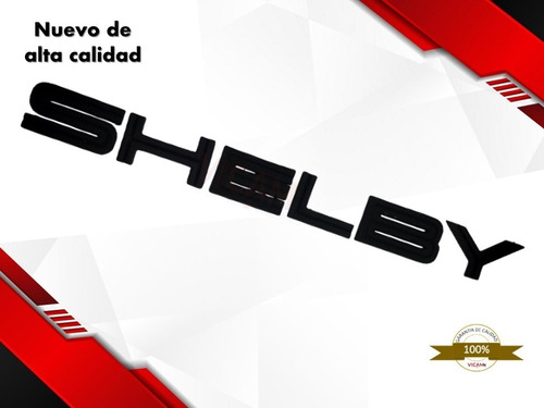 Emblema Negro Para Cajuela Compatible Con Mustang Shelby Foto 4