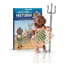 Figura Colección Playmobil Los Gladiadores De Roma + Libro
