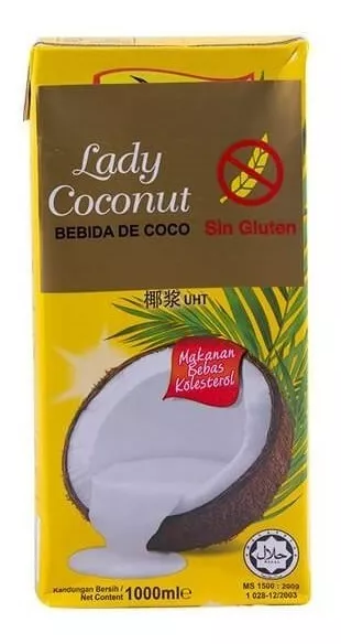 Leche De Coco Sin Gluten 1 Lt Lady Coconout - Lireke