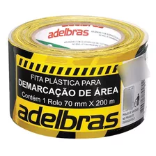 Fita Para Demarcacao De Area - Zebrada Rc 70mmx200mx0,04mm -