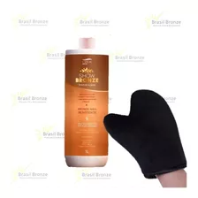 Auto Bronzeador Show Bronze Capilar Essencia - 1litro + Luva